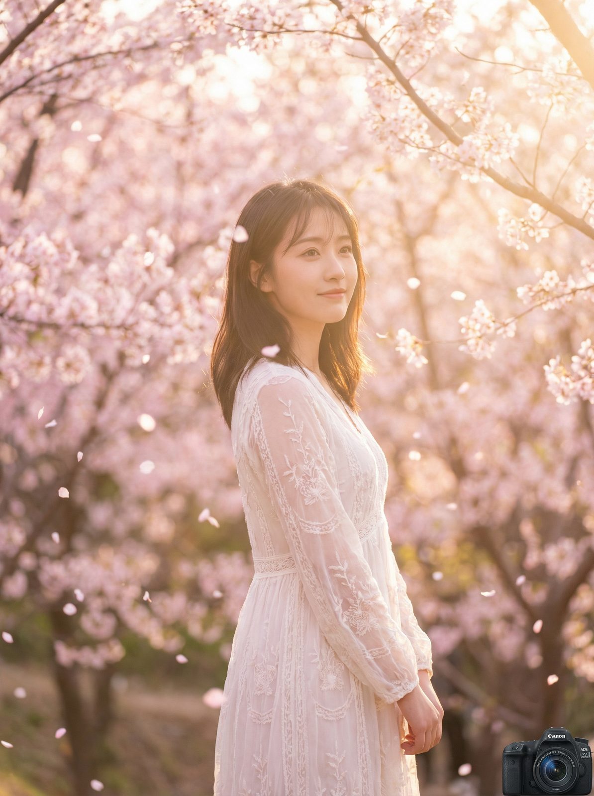 探花写真视频-樱花季唯美写真拍摄